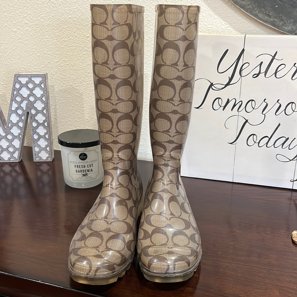 Coach rain boots